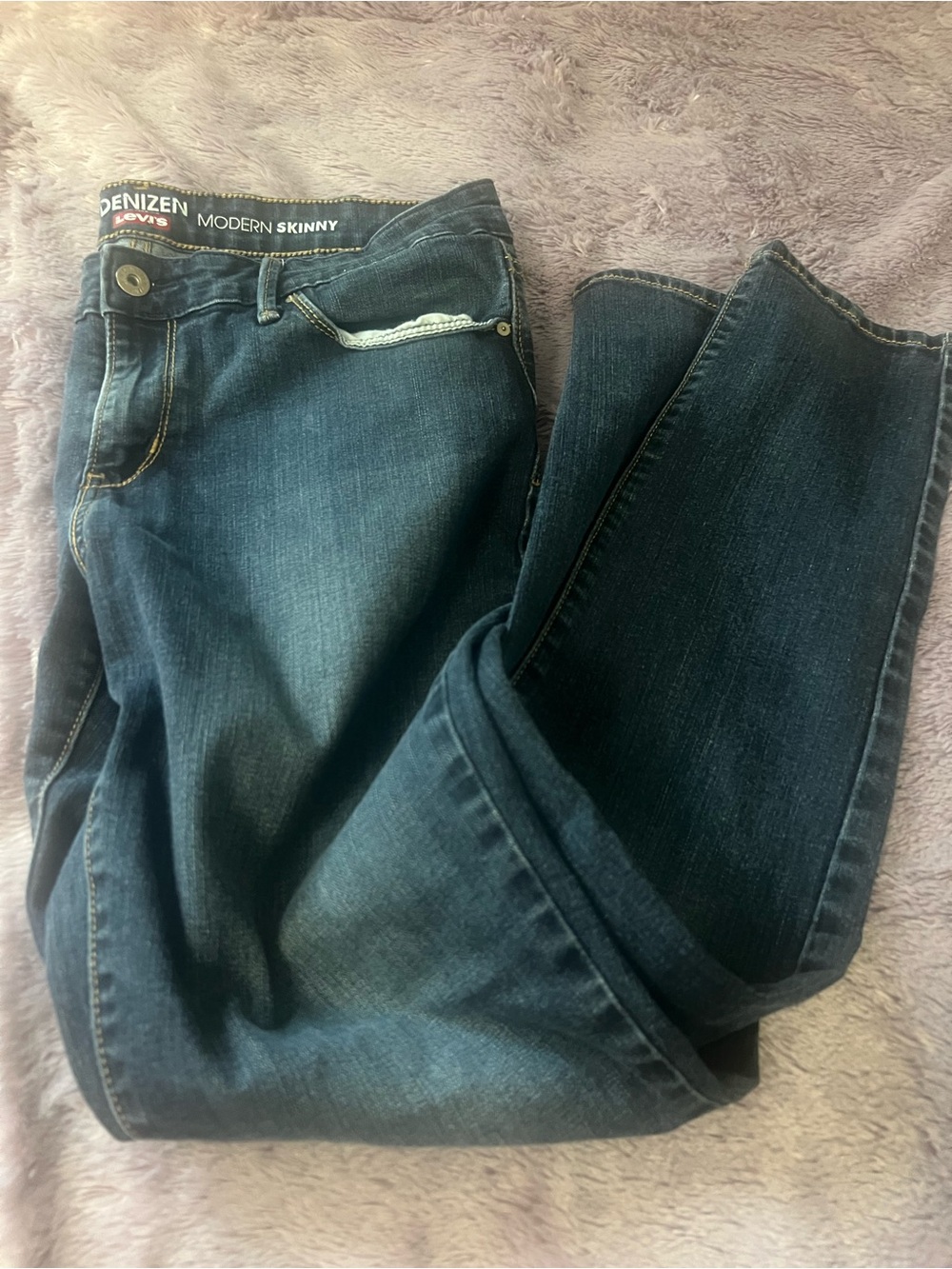 Denizen from Levi's Women's Skinny Jeans in Dark Blue Wash